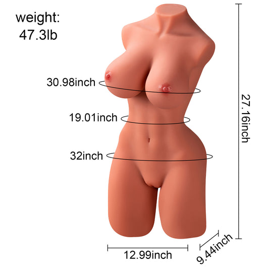 42.32 lbs lifelike sex doll male masturbator, 27.16 inch large size sex doll