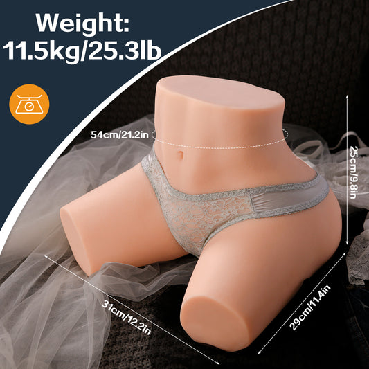 25.3 lbs Lifelike Male Sex Doll, Realistic Skin Texture Soft Female Big Ass