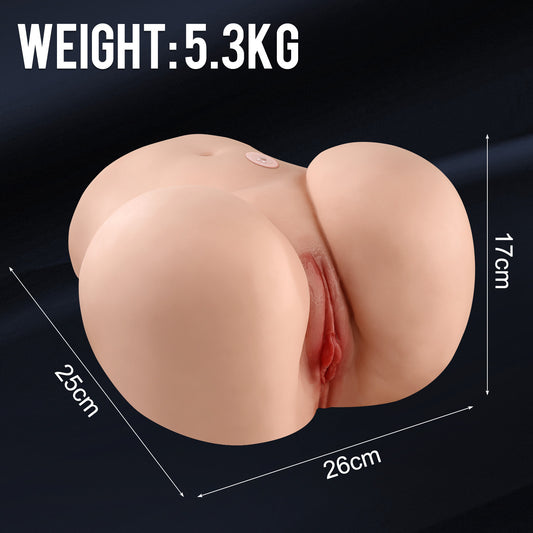 11.66 lbs. Huge, Realistic Fat Female Ass | 3-Speed, 4-Frequency Automatic Sucking Sex Doll