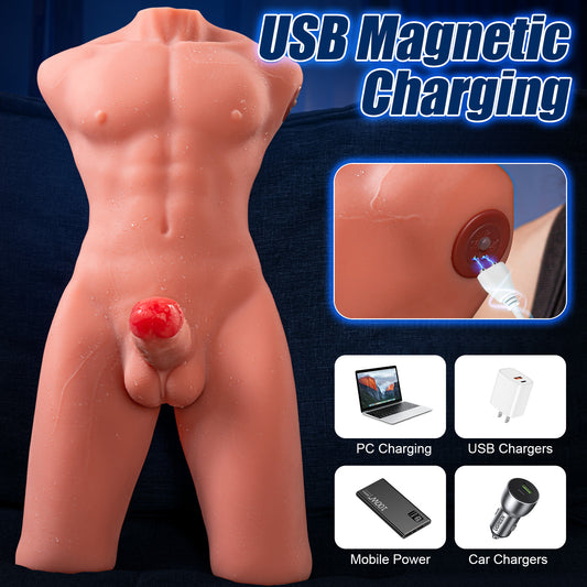 17.6LB Electric Pulse Realistic Adult Toy | Male Sex Dolls