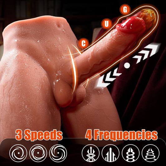 9LB Electric Pulse Realistic Adult toy For Female Masturbator